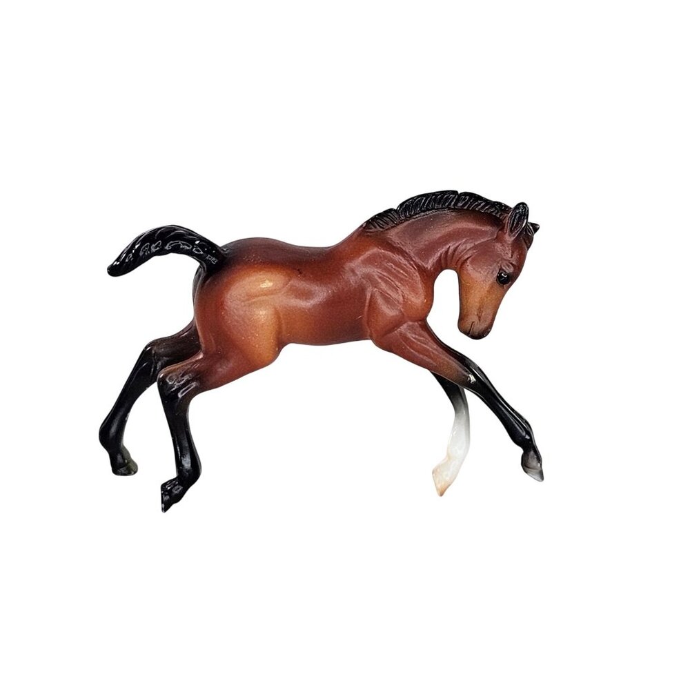 Breyer Stablemate Scrambling Foal Baby Horse Stable Surprise Bay #6049 *BODY*